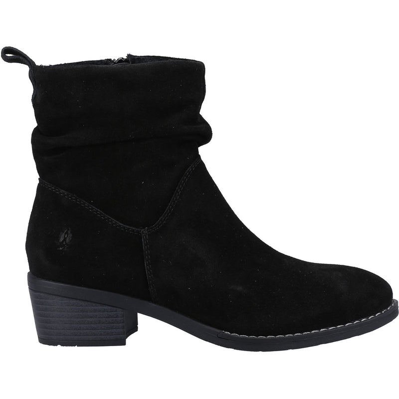 Hush Puppies Iris Damenstiefel Aus Schwarzem Wildleder