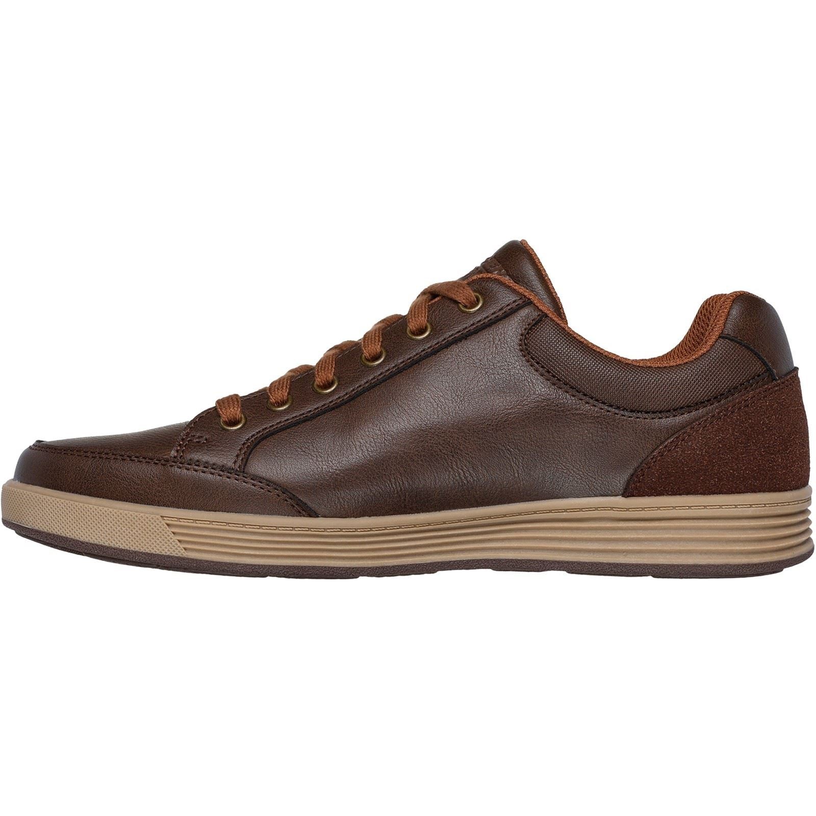 Skechers Cavell Sparkman Polyurethan Herren Schokoladen Schnürschuhe
