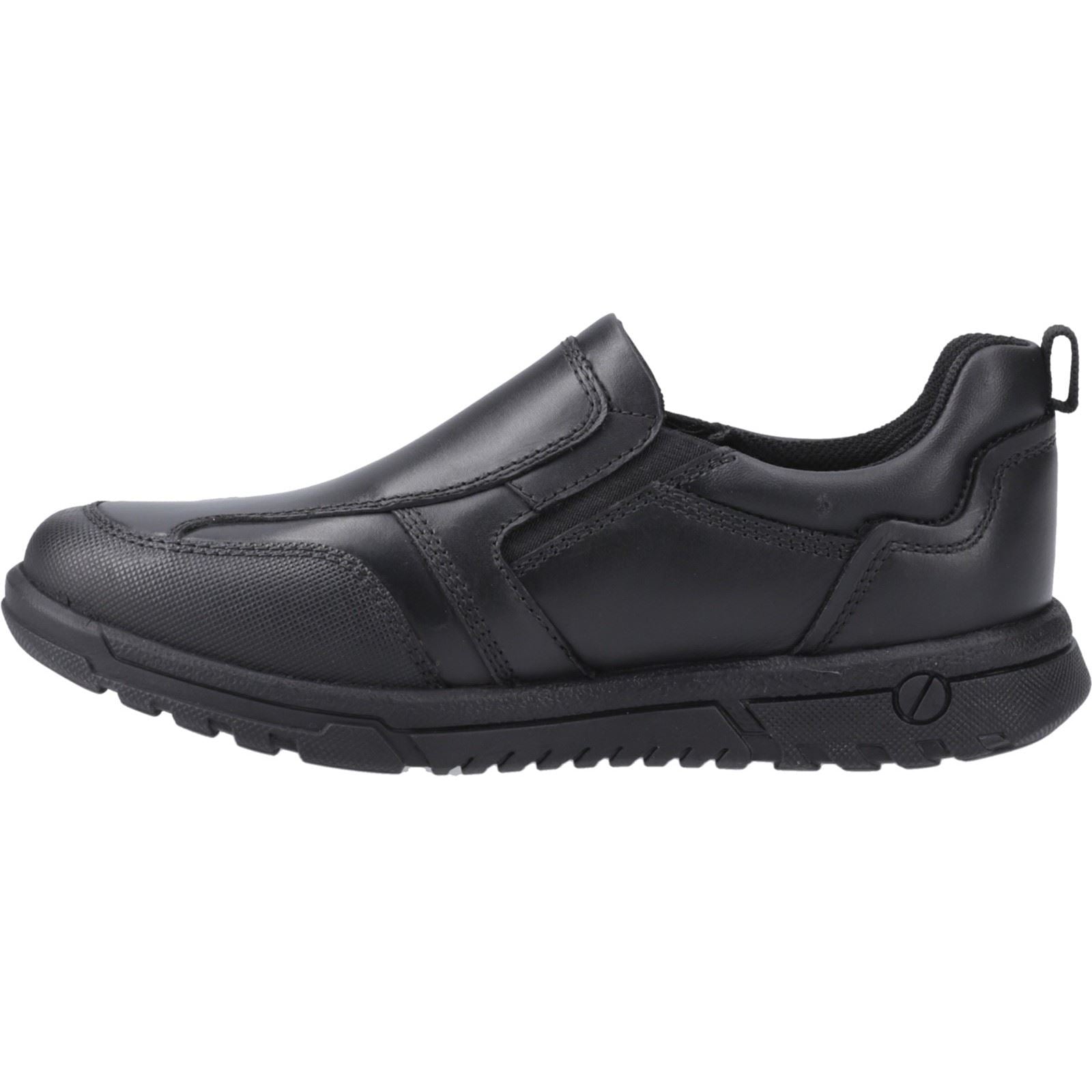 Hush Puppies Sergio Lederslipper In Schwarz Für Jungen