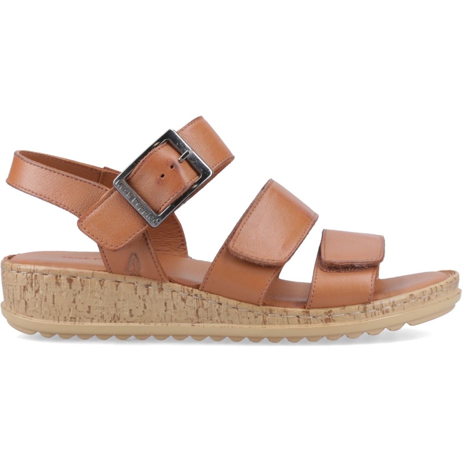 Hush Puppies Eliana Sandal Leder Damen Tan Sandalen