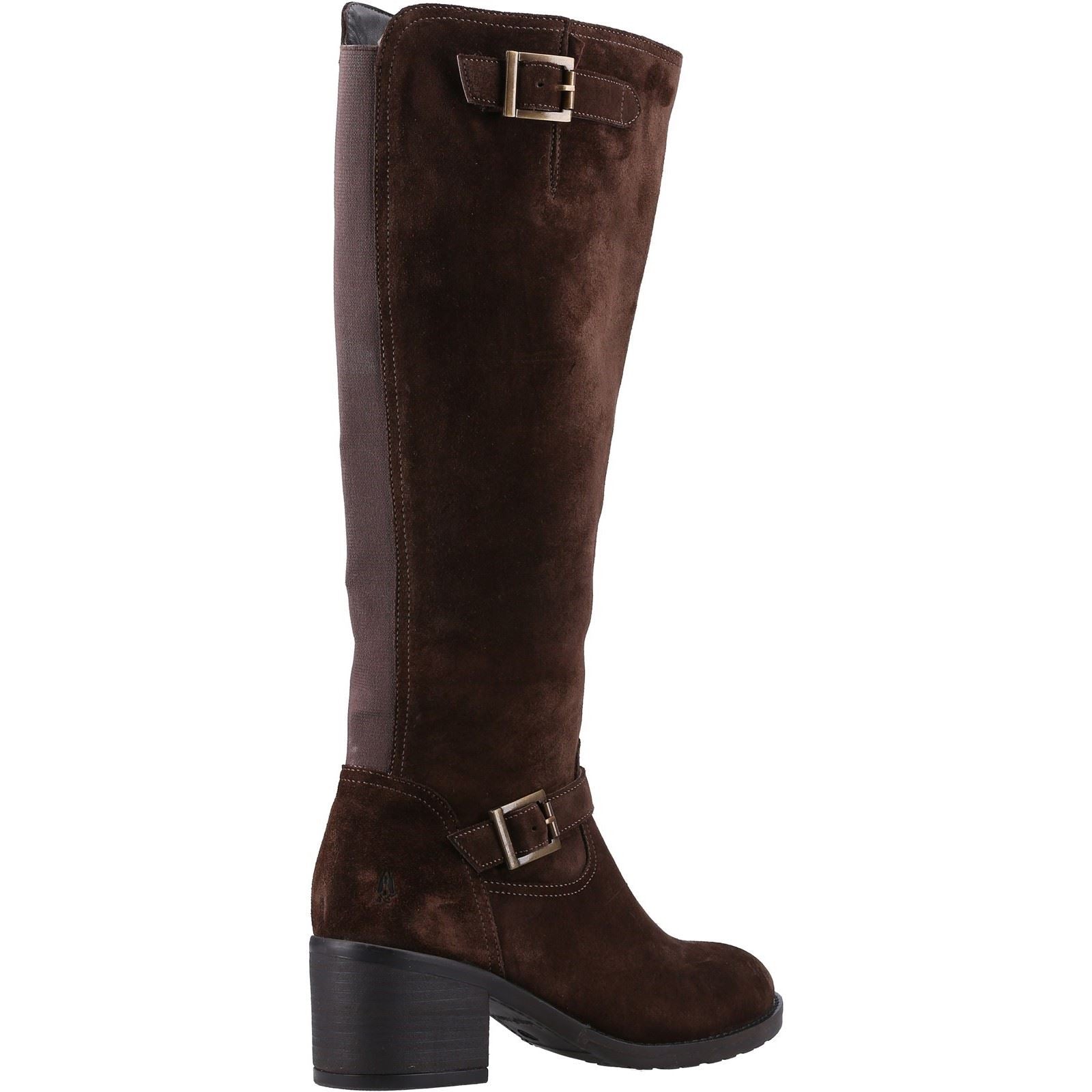 Hush Puppies Heidi Leder Damen Braune Wildlederstiefel