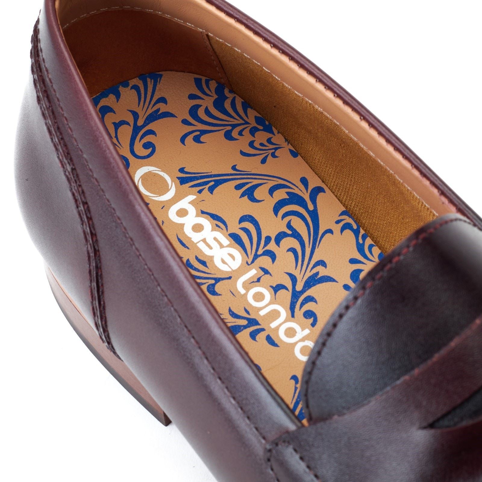 Base London Bruno Leder Herren Bordo Loafer