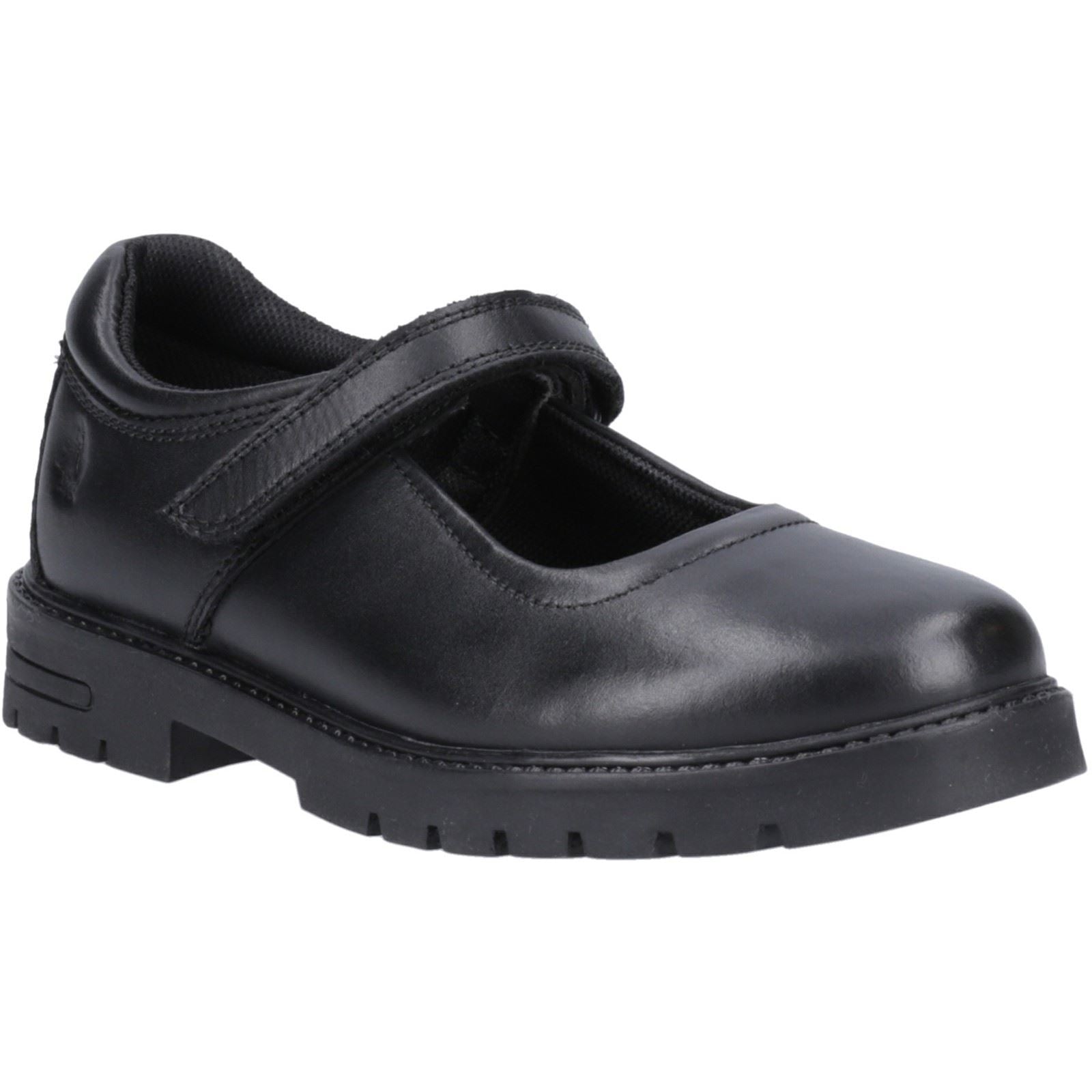 Hush Puppies Tanya Junior Mädchenschuhe Aus Schwarzem Leder