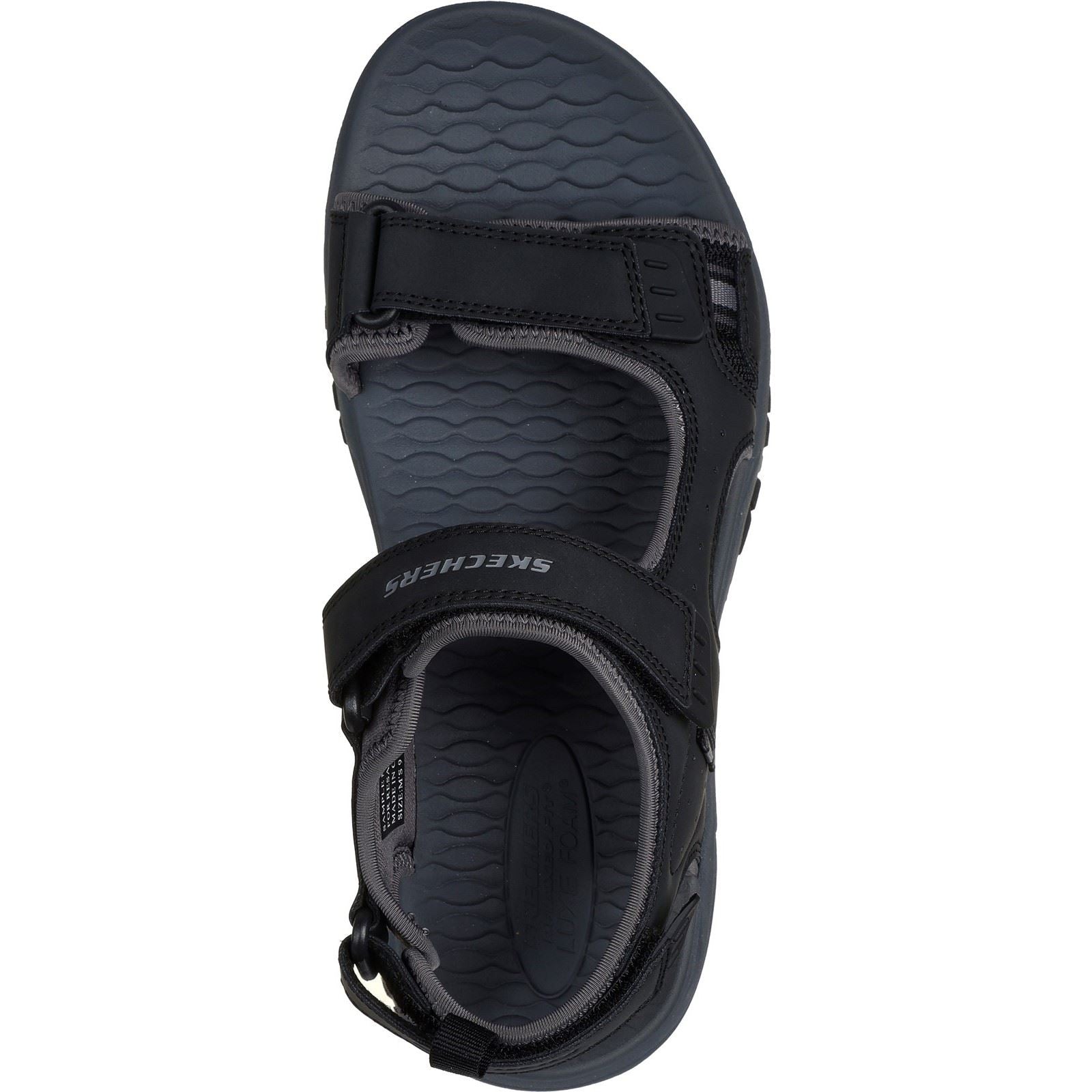 Skechers Prewitt Rigdon Herren Sandalen Aus Synthetischem Material In Schwarz