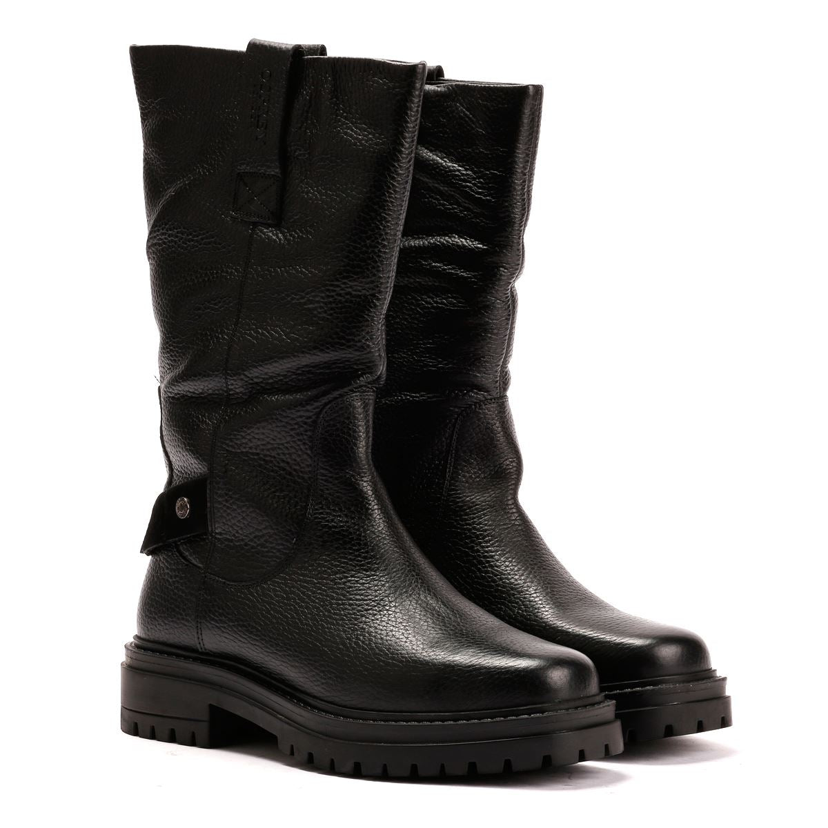 Osprey London The Gabarron Leder Damen Schwarze Stiefel