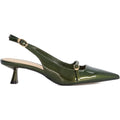 Dune Deserved Damen Grüne Spitze Slingback Schuhe