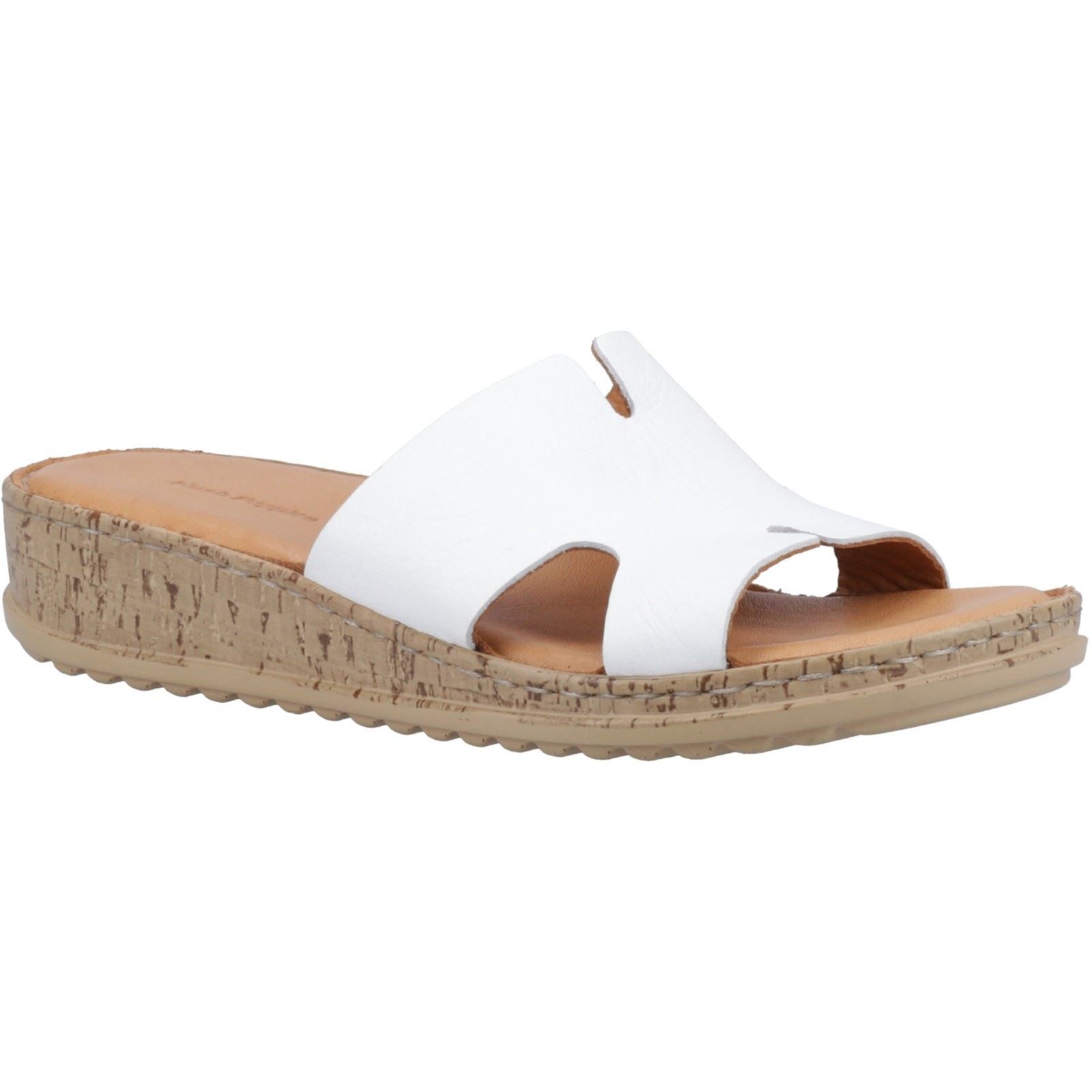 Hush Puppies Eloise Damen Sandalen Aus Weißem Leder