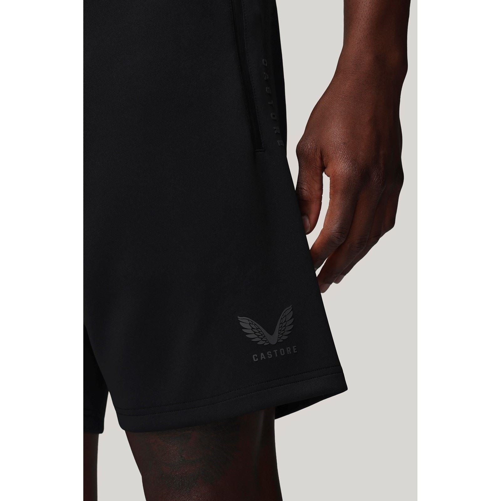Castore Flex Herren Schwarze Sportshorts
