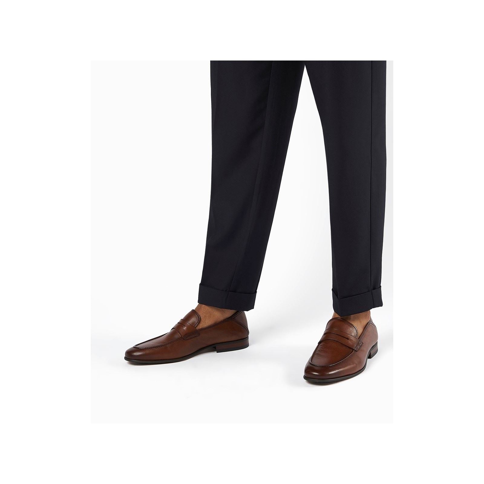 Dune Sync Leder Herren Slipper In Beige