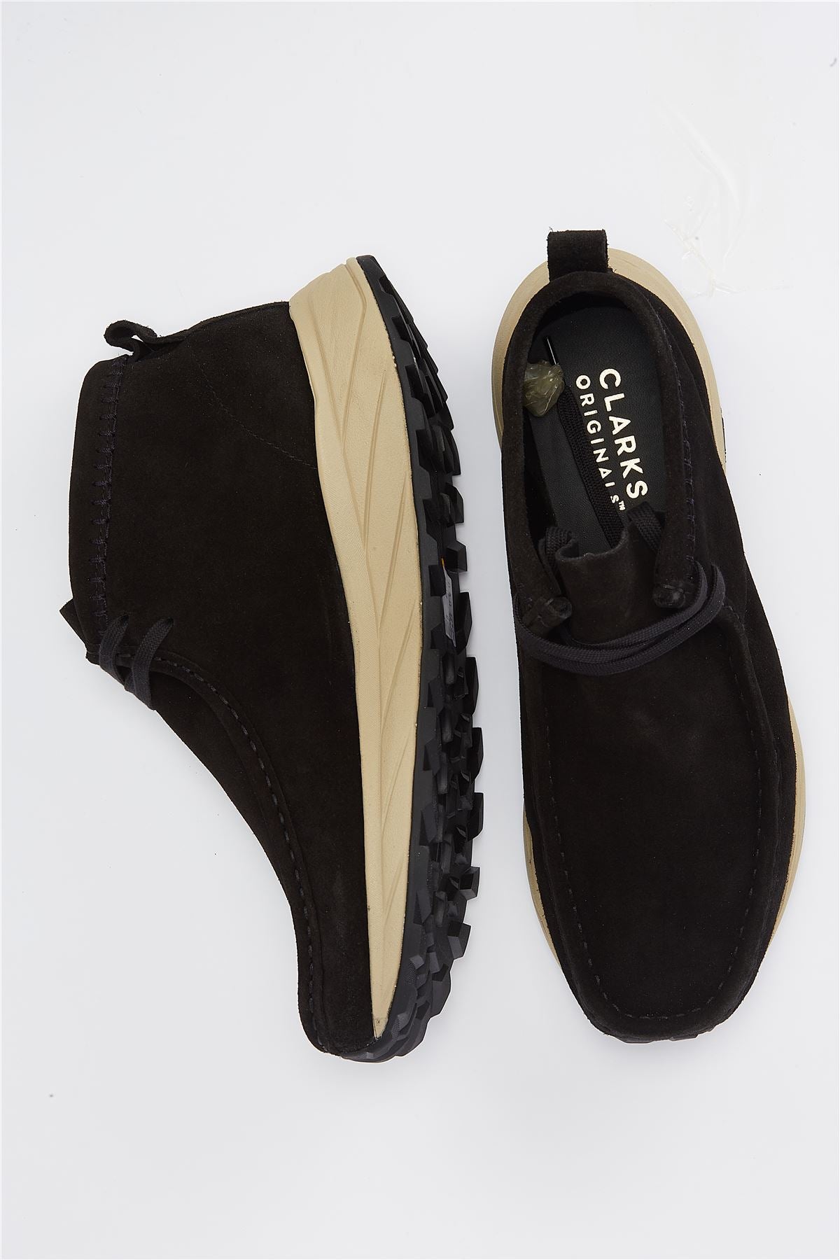Clarks Originals Wallabee Eden Wildleder Herren Schnürschuhe In Schwarz