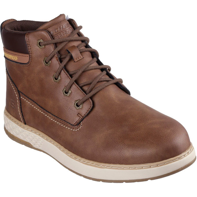Skechers Garlan Deno Herren Stiefeletten Aus Braunem Polyurethan