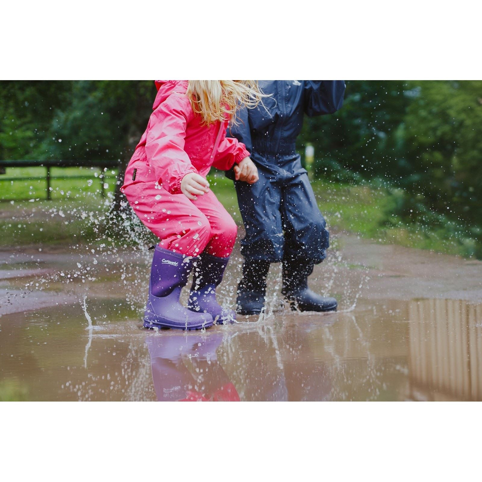 Cotswold Hilly Neoprene TPR+Neopren Unisex Kinder lila Gummistiefel