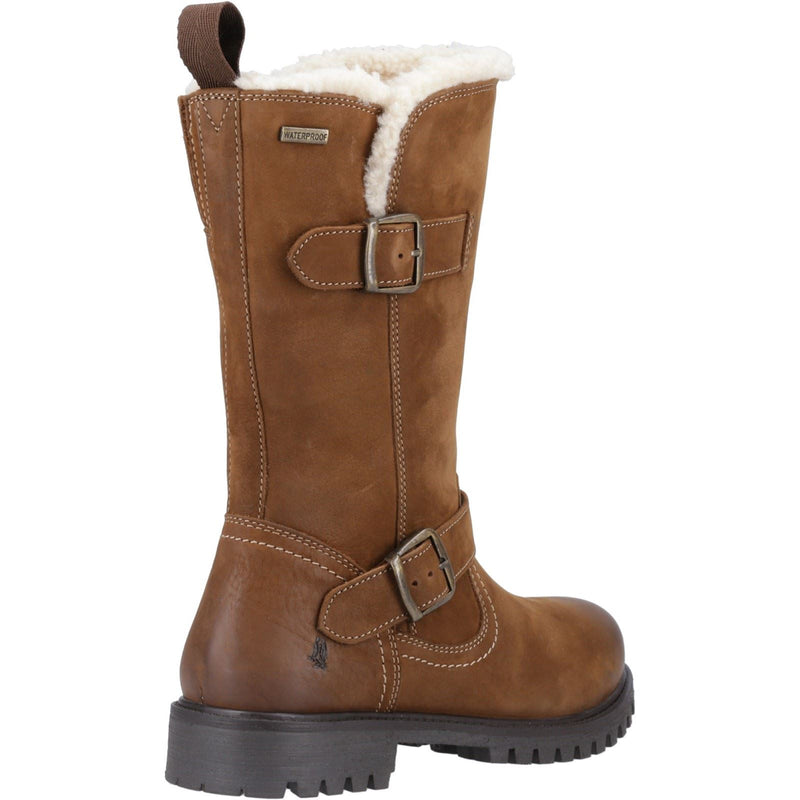 Hush Puppies Winnie Leder Damen Stiefeletten In Beige