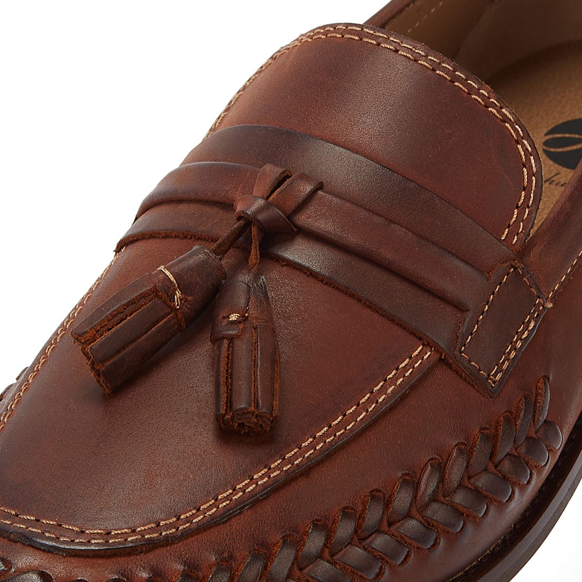 Hudson Leder Haldon Herren-Loafer In Hellbraun