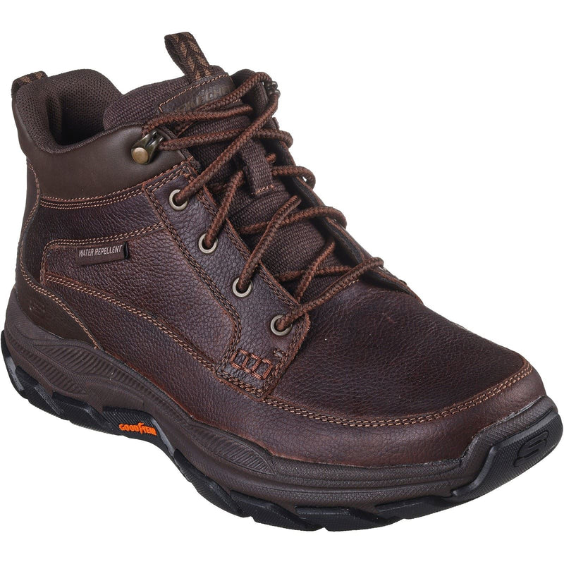 Skechers Respected Boswell Synthetische Herren Wanderstiefel in Rot/Braun