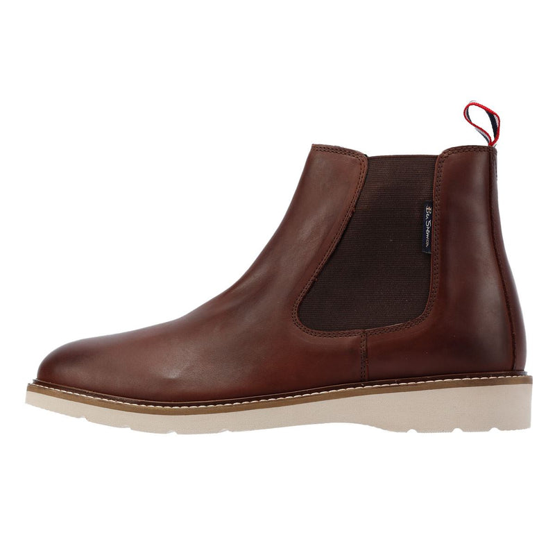 Ben Sherman Hampton Rote Herrenstiefel Aus Leder