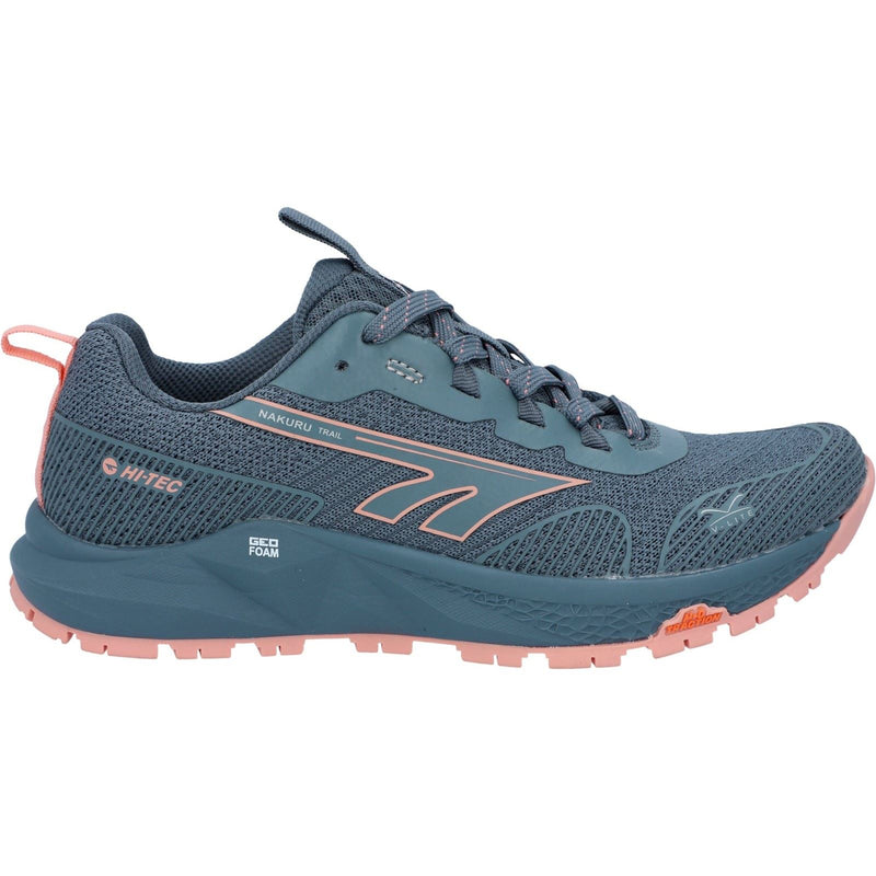 Hi-Tec Geo Nakuru Polyester Damen Wanderstiefel In Flintstone/Koralle