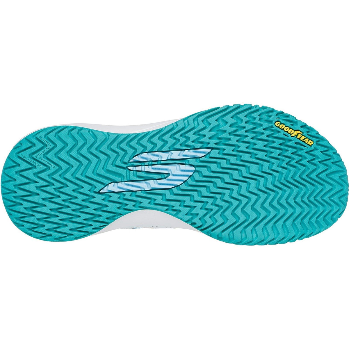 Skechers Performance Viper Court Rally Viper Court Rally Ledersneaker für Damen in Weiß/Hellblau