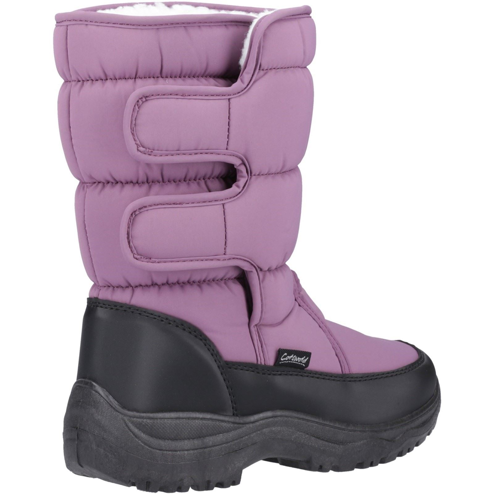 Cotswold Welland Damen Textil Winterstiefel in Lila halbhoch