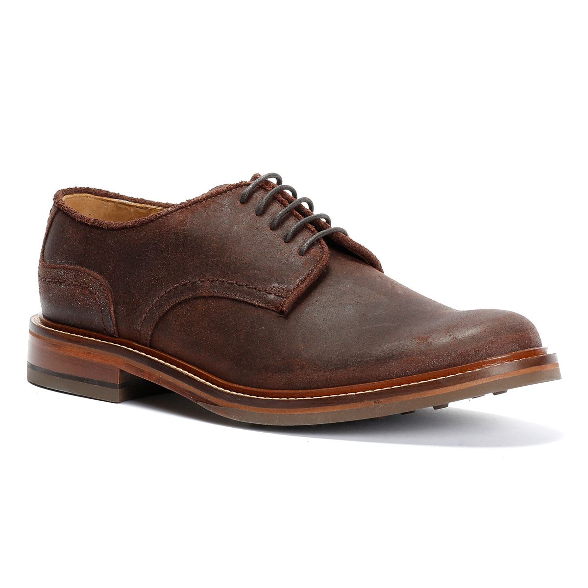 Chapman & Moore Plain Derby Country Herren Leder Braune Schnürschuhe