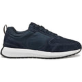 Geox U VOLPIANO Herren Sneaker Aus Leder In Marineblau