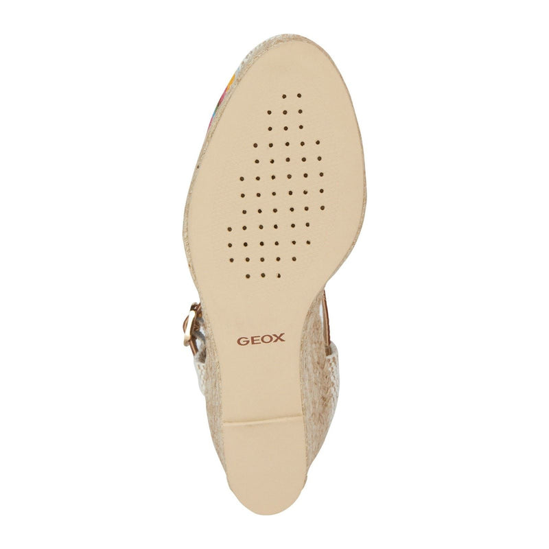 Geox D GELSA Damen-Sandalen In Kamel色