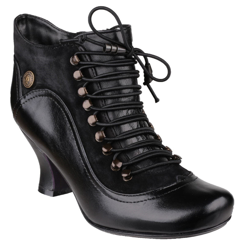 Hush Puppies Vivianna Damenlederstiefel In Schwarz