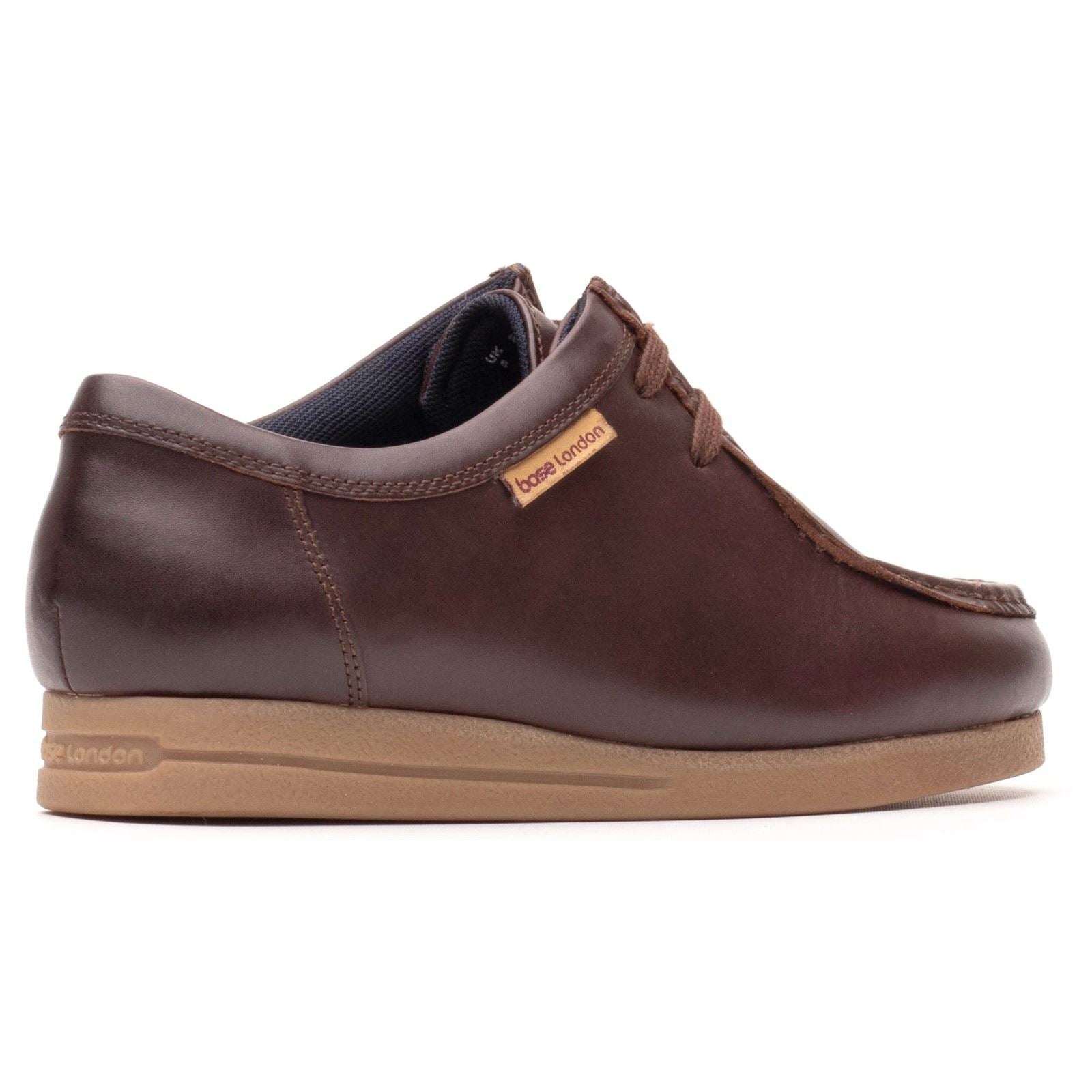Base London Koko Leder Herren Kastanienfarbene Mokassinschuhe