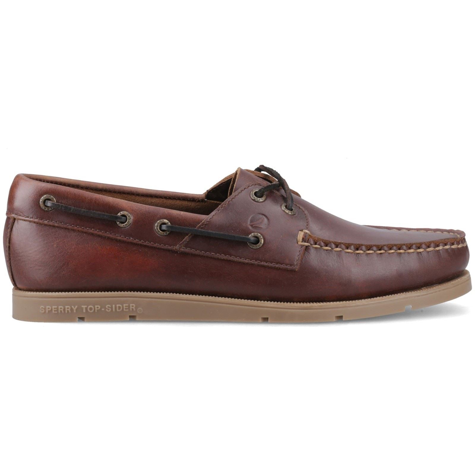 Sperry Oakland 2 Eye Boat Leder Herren Braune Bootsschuhe