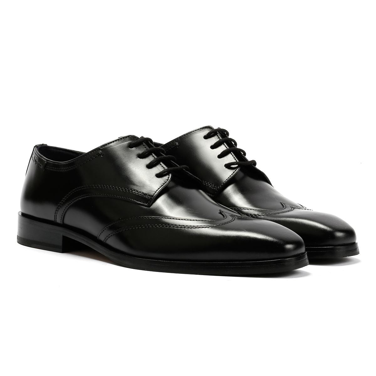 Ben Sherman Kingston Derby Leder Herren Schwarz Schnürschuhe