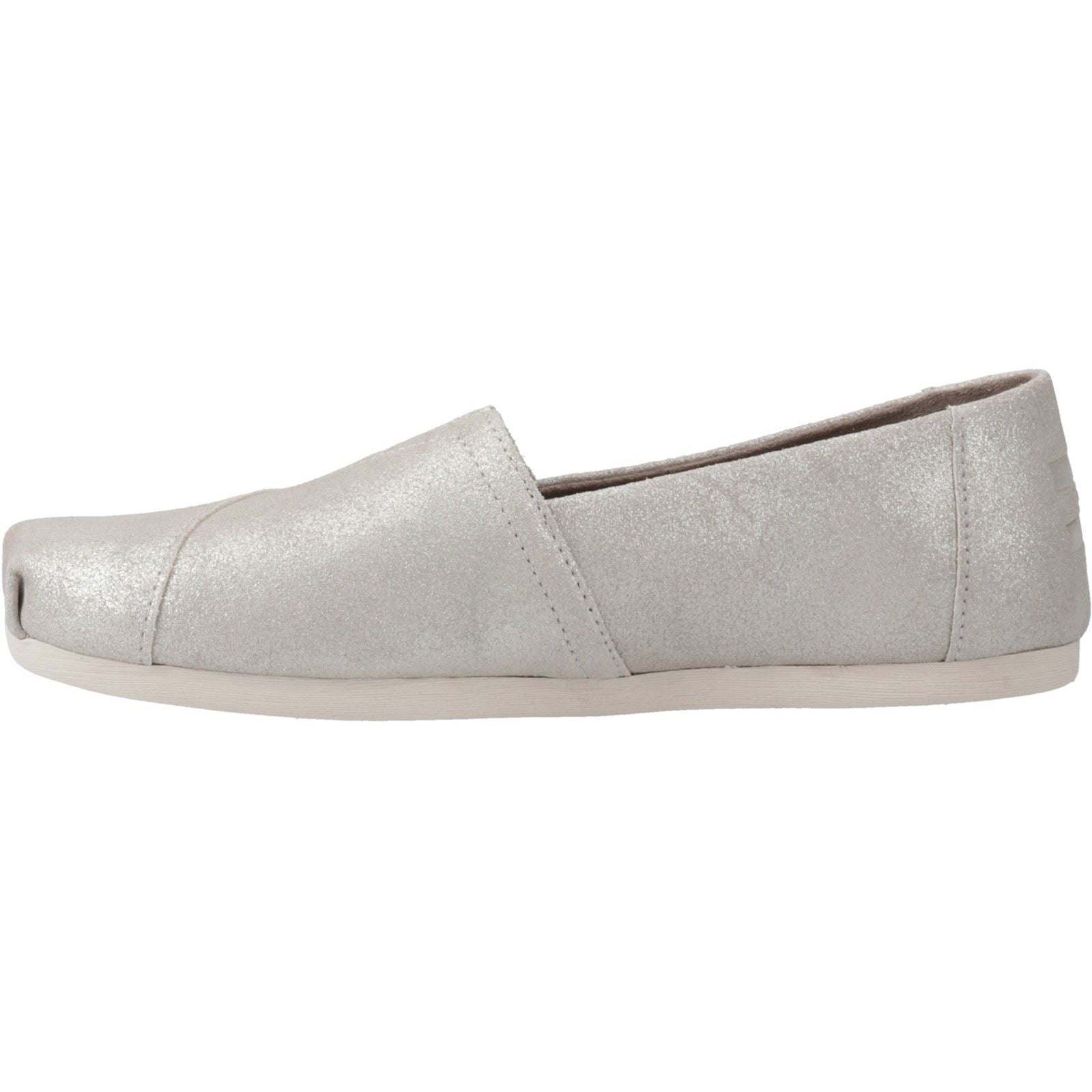 TOMS Alpargata with Cloudbound Leder Damen Silber Espadrilles