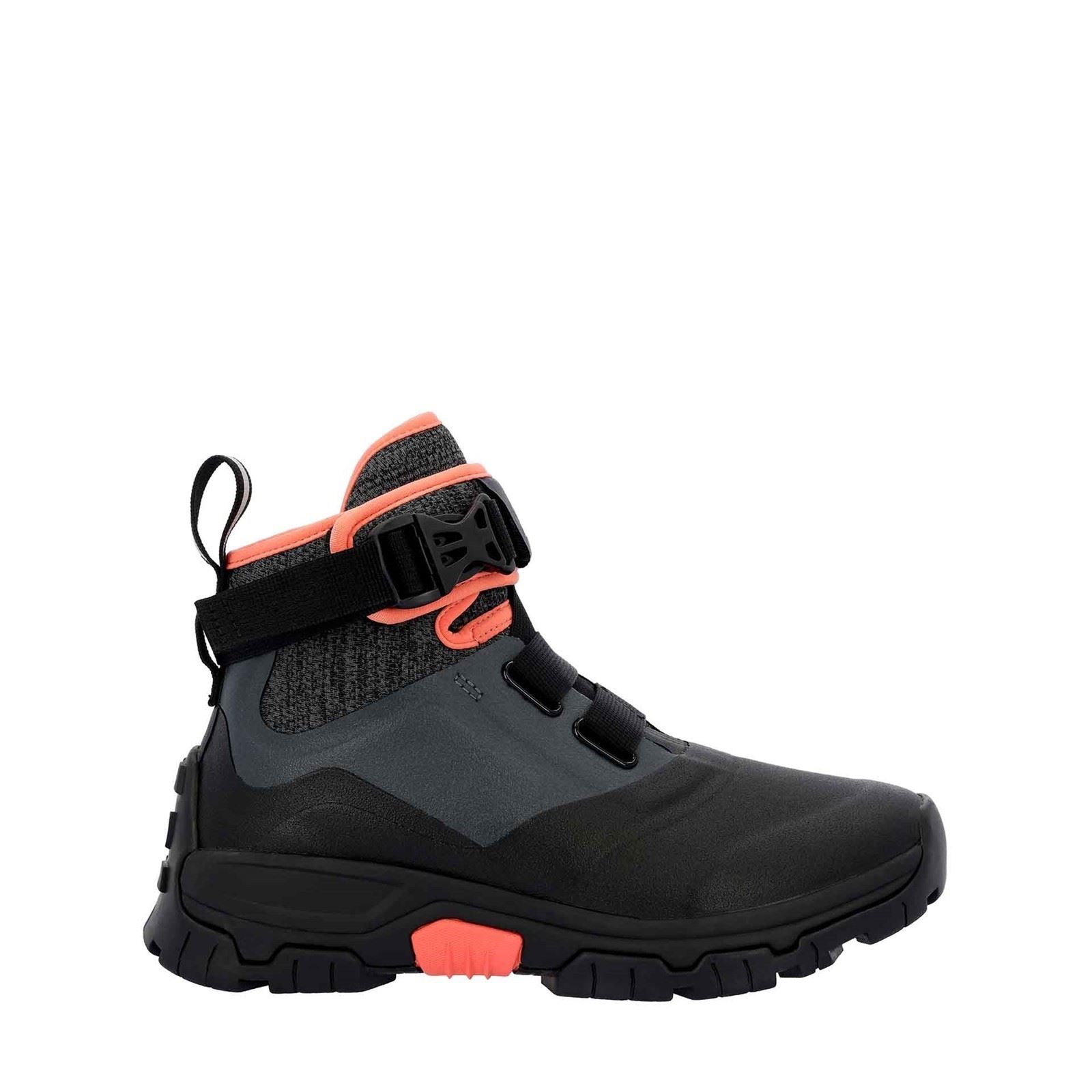 Muck Boots Apex Pac Gummischwarze/Dunkle Schatten-Gummistiefel