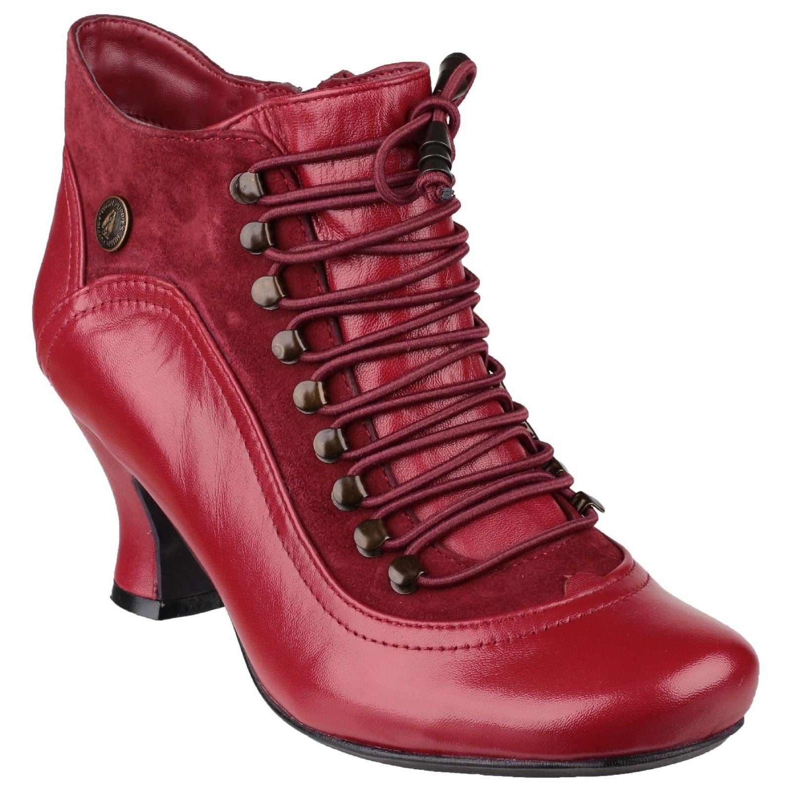 Hush Puppies Vivianna Leder Damenstiefel In Rot