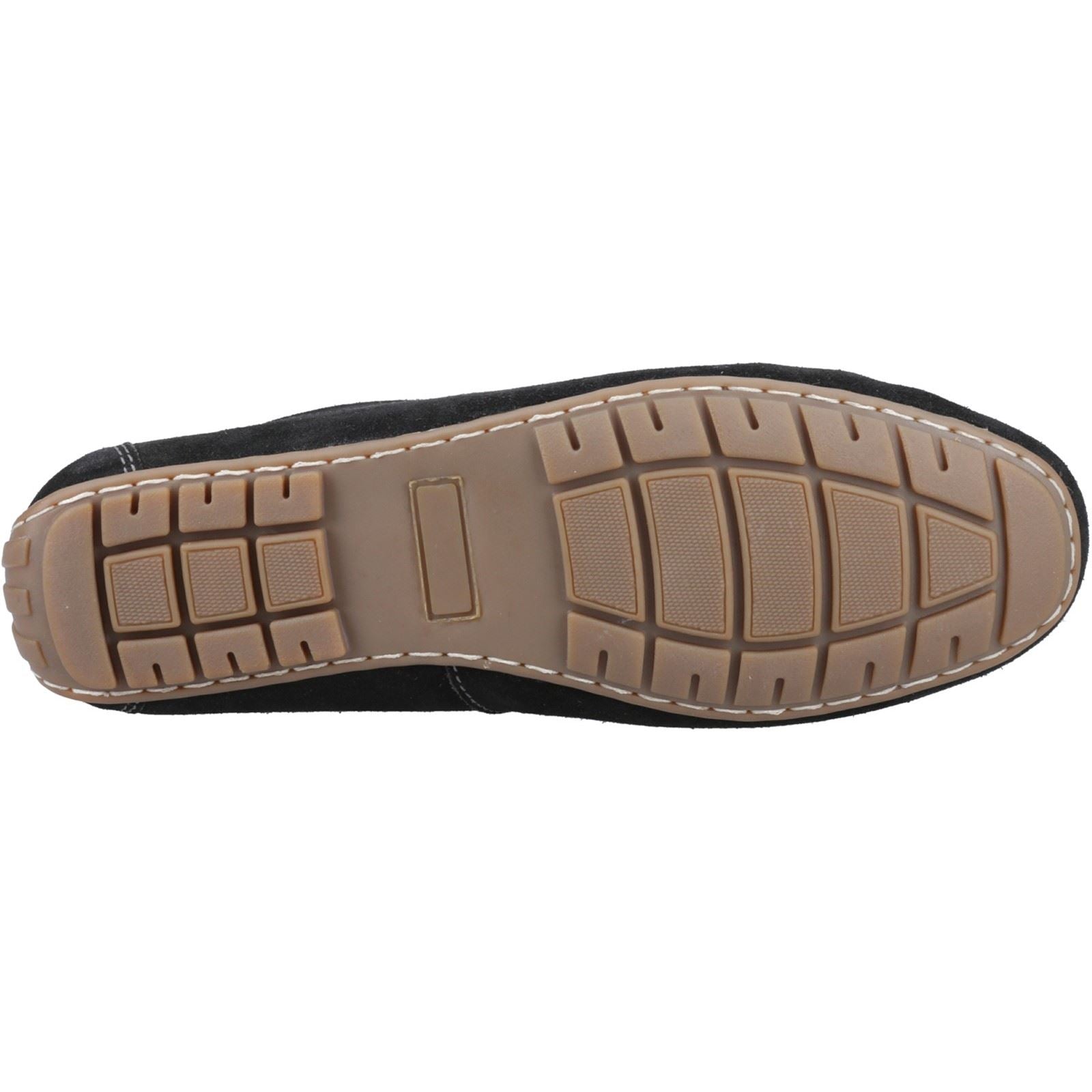 Hush Puppies Ralph Suede Herrenschwarze Lederslipper