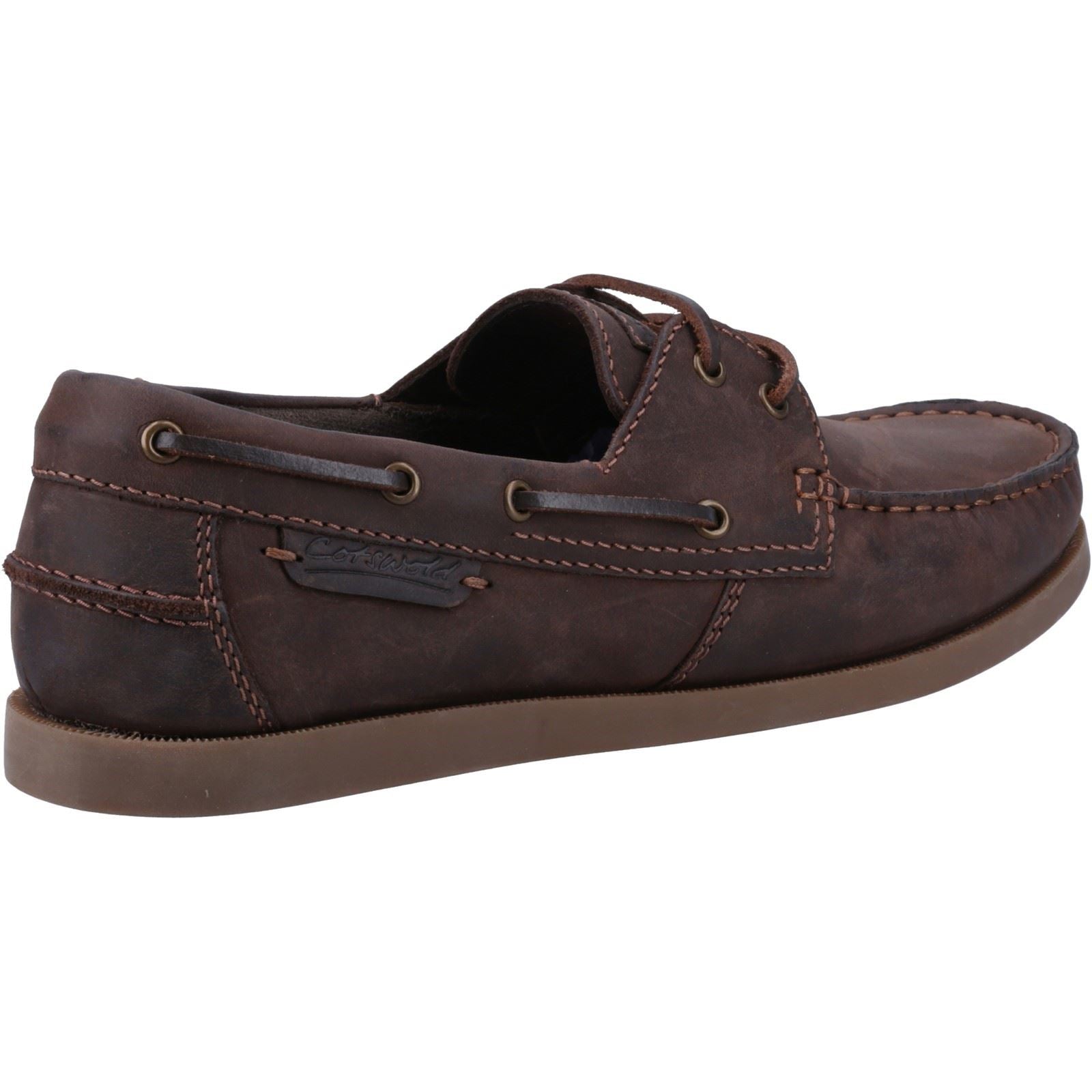 Cotswold Waterlane Leder Damen Braune Bootsschuhe