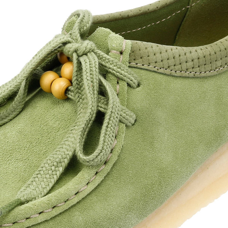 Clarks Originals Wallabee Damen Wildlederschuhe In Grün