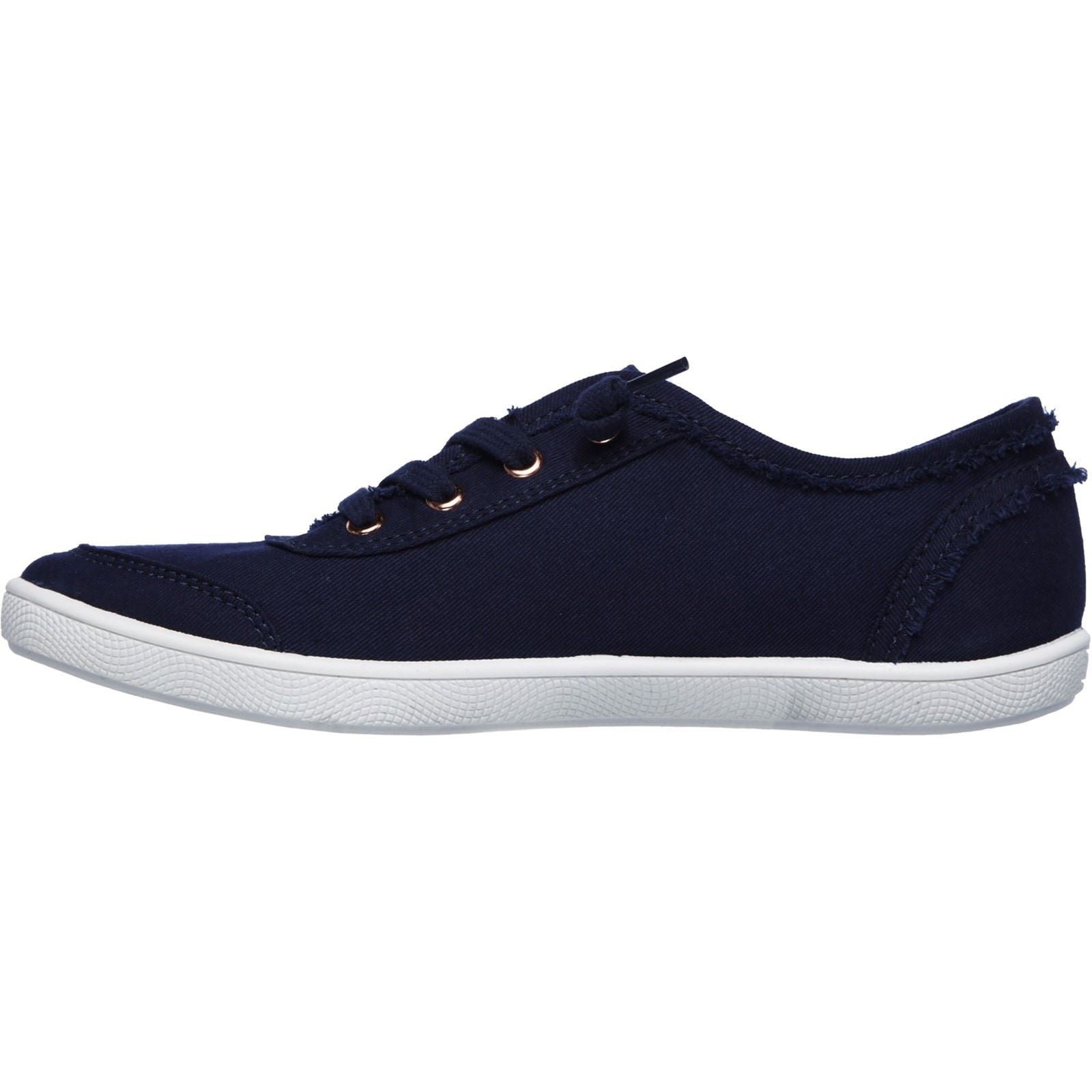 Skechers BOBS B Cute Baumwoll Damensneaker In Marineblau