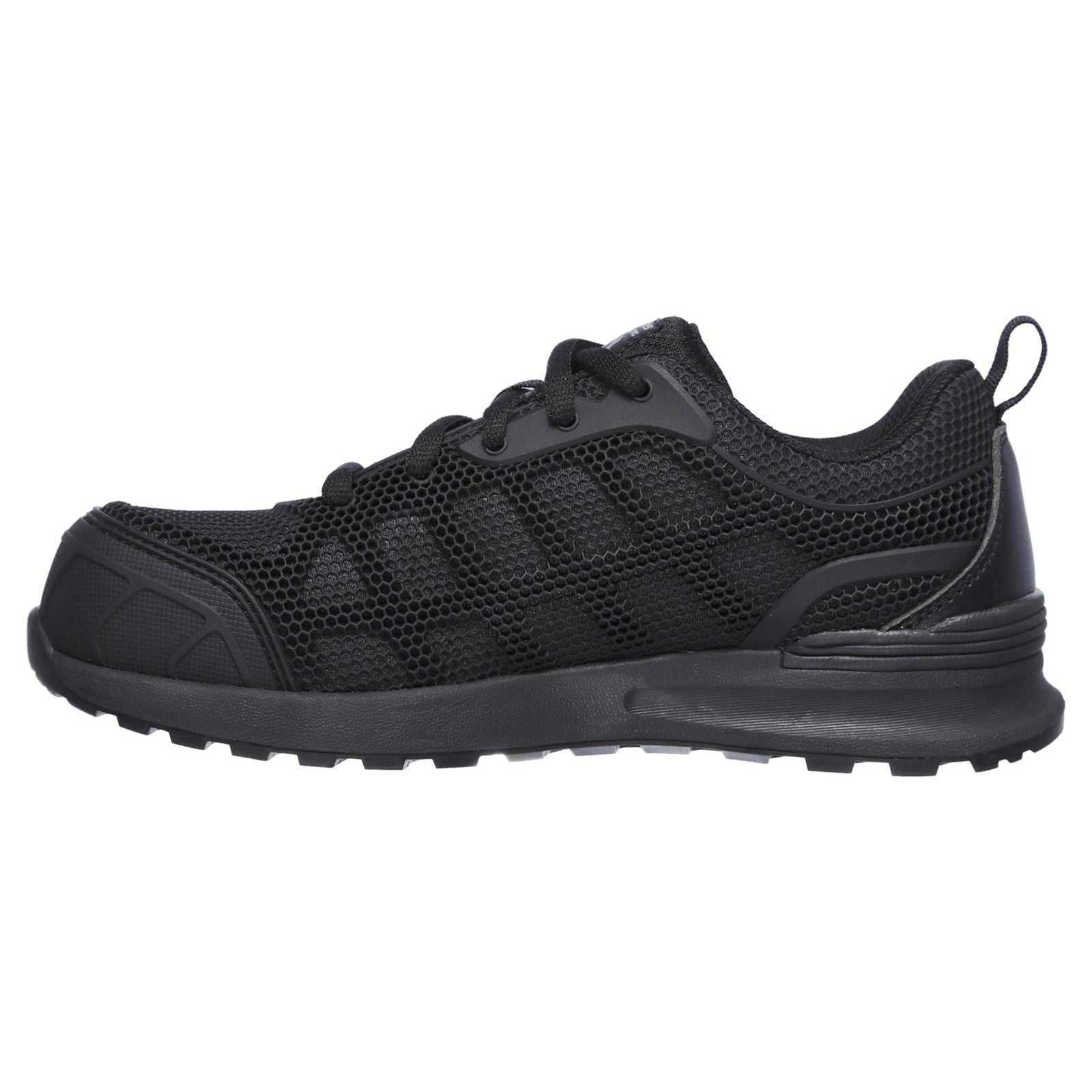 Skechers Workwear Bulklin Ayak Nylon Damen Schwarz/Schwarz Sicherheitssneaker
