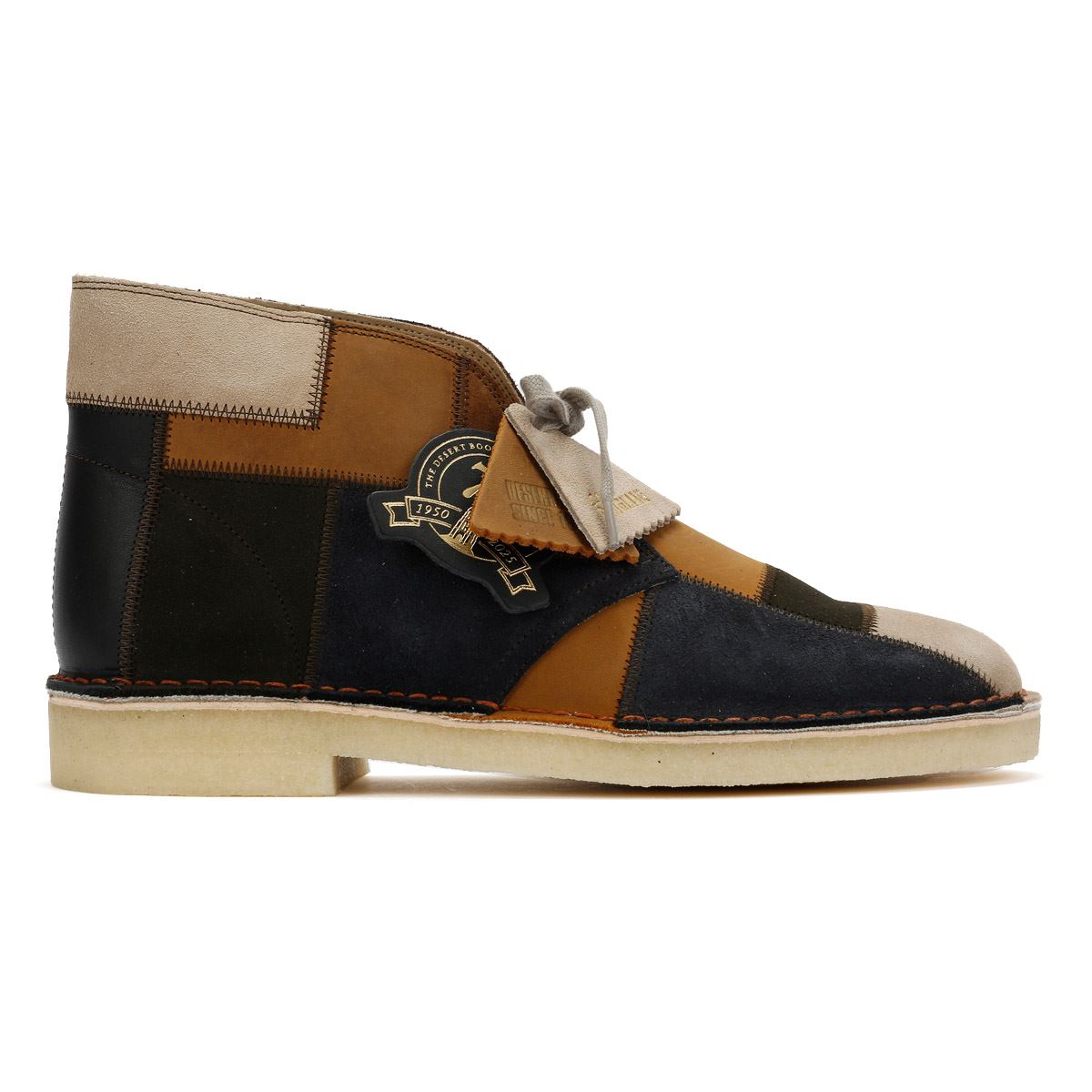 Clarks Originals Desert Patch Herren Stiefel Aus Wildleder In Braun