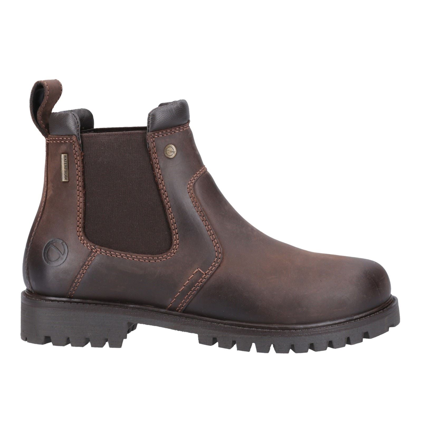 Cotswold Pamington Damen Chelsea Stiefel aus braunem Leder