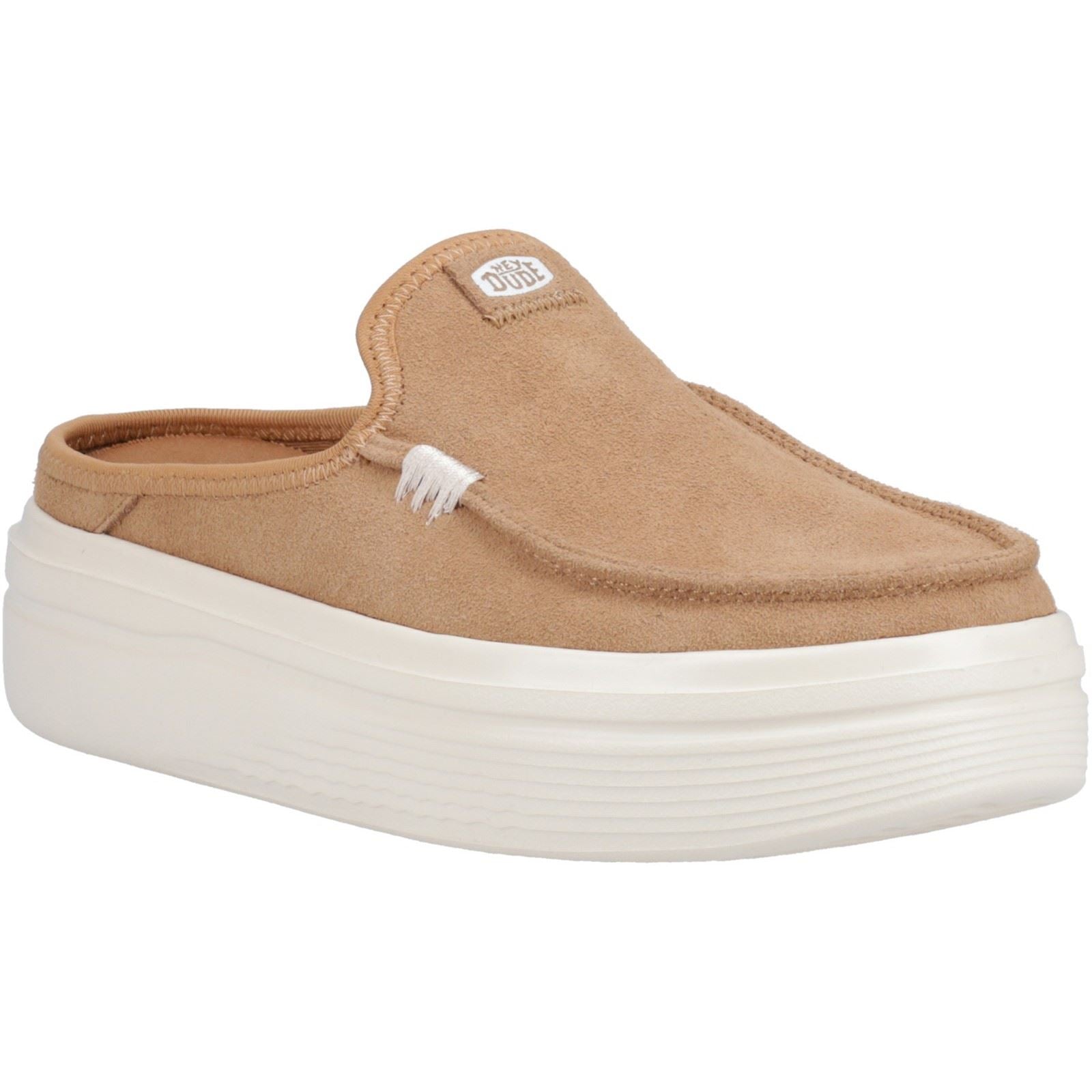 HEYDUDE Austin Lift Classic Damen Pantoletten Aus Leder In Tan