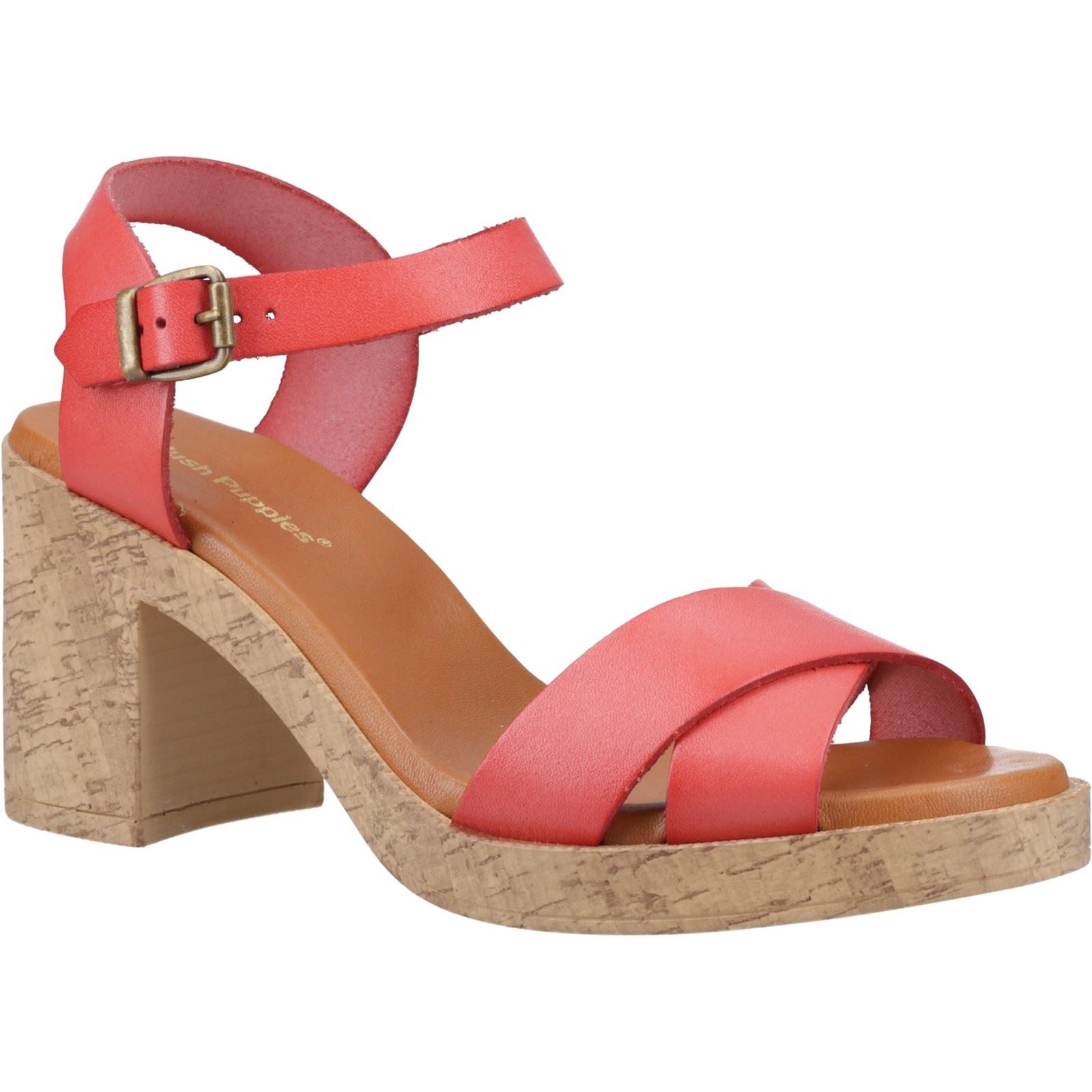 Hush Puppies Georgia Cork Damen Coral Sandalen Aus Leder