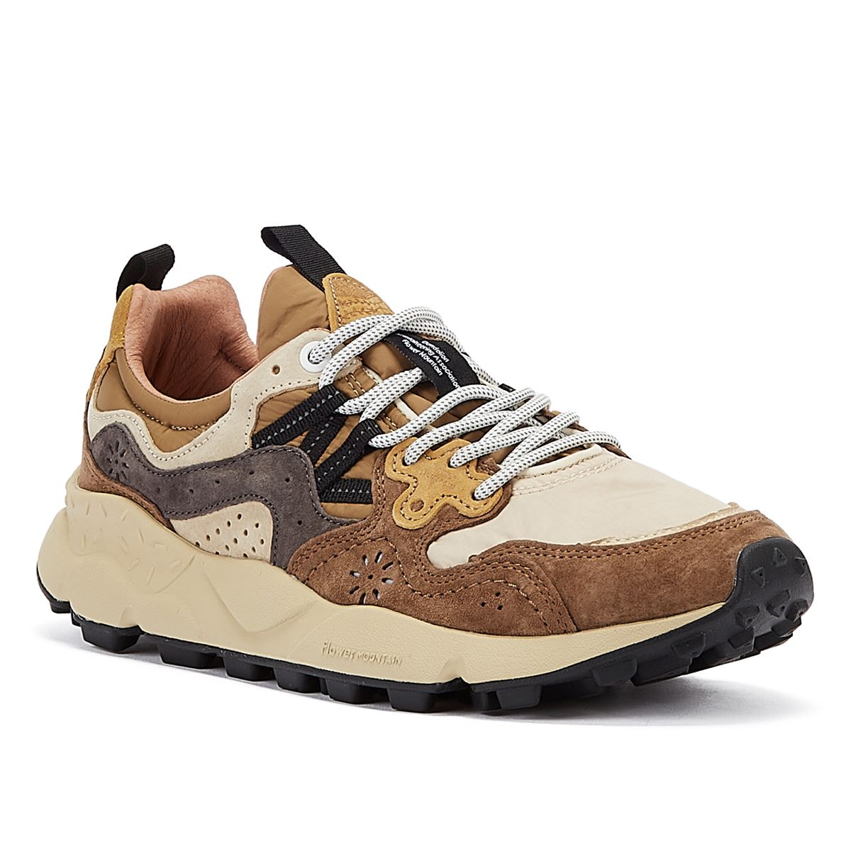 Flower Mountain Yamano 3 Wildleder/Nylon Herren Braune Turnschuhe