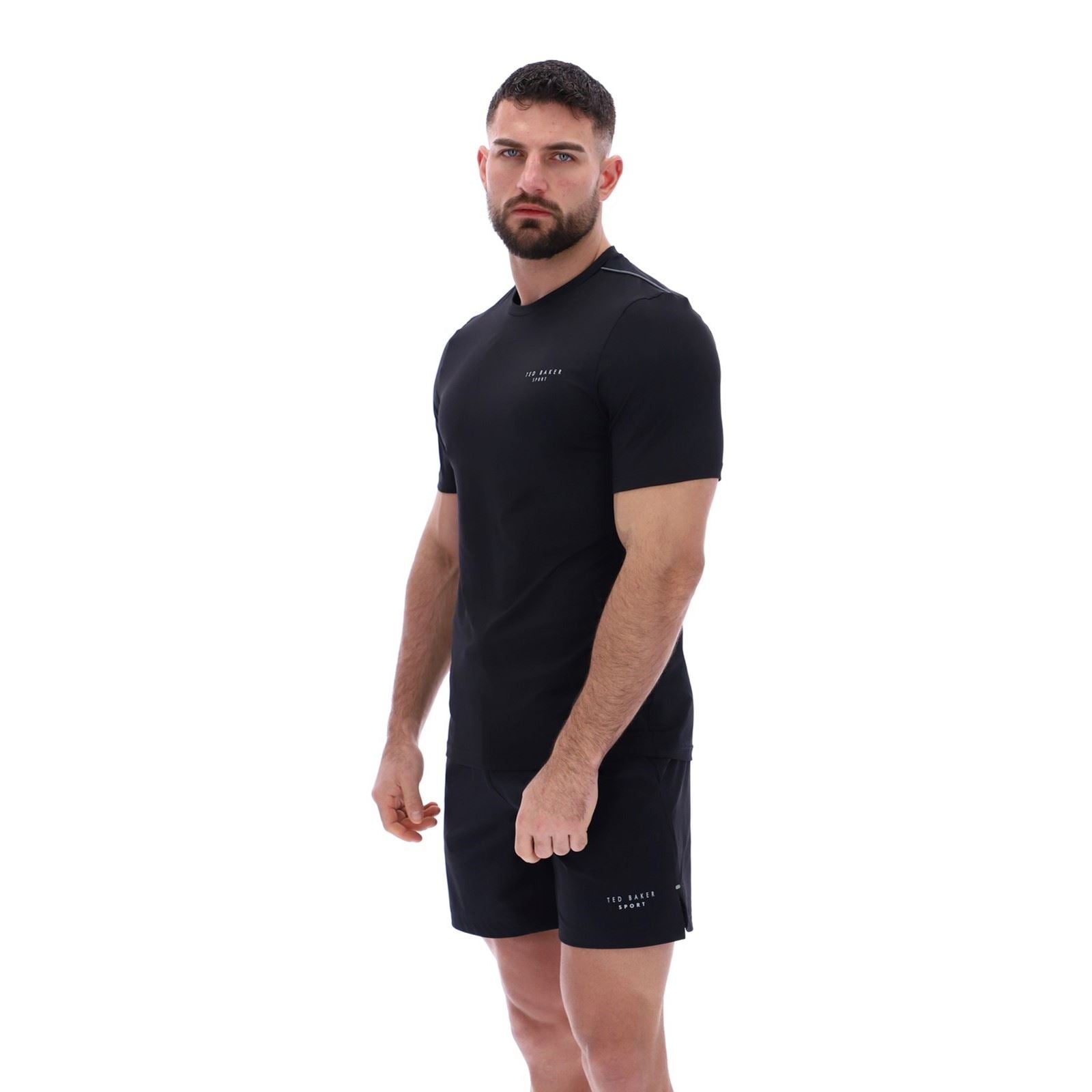 Ted Baker SAM TBMTS2635 Polyester Herren Schwarze Farbe Sport-T-Shirts