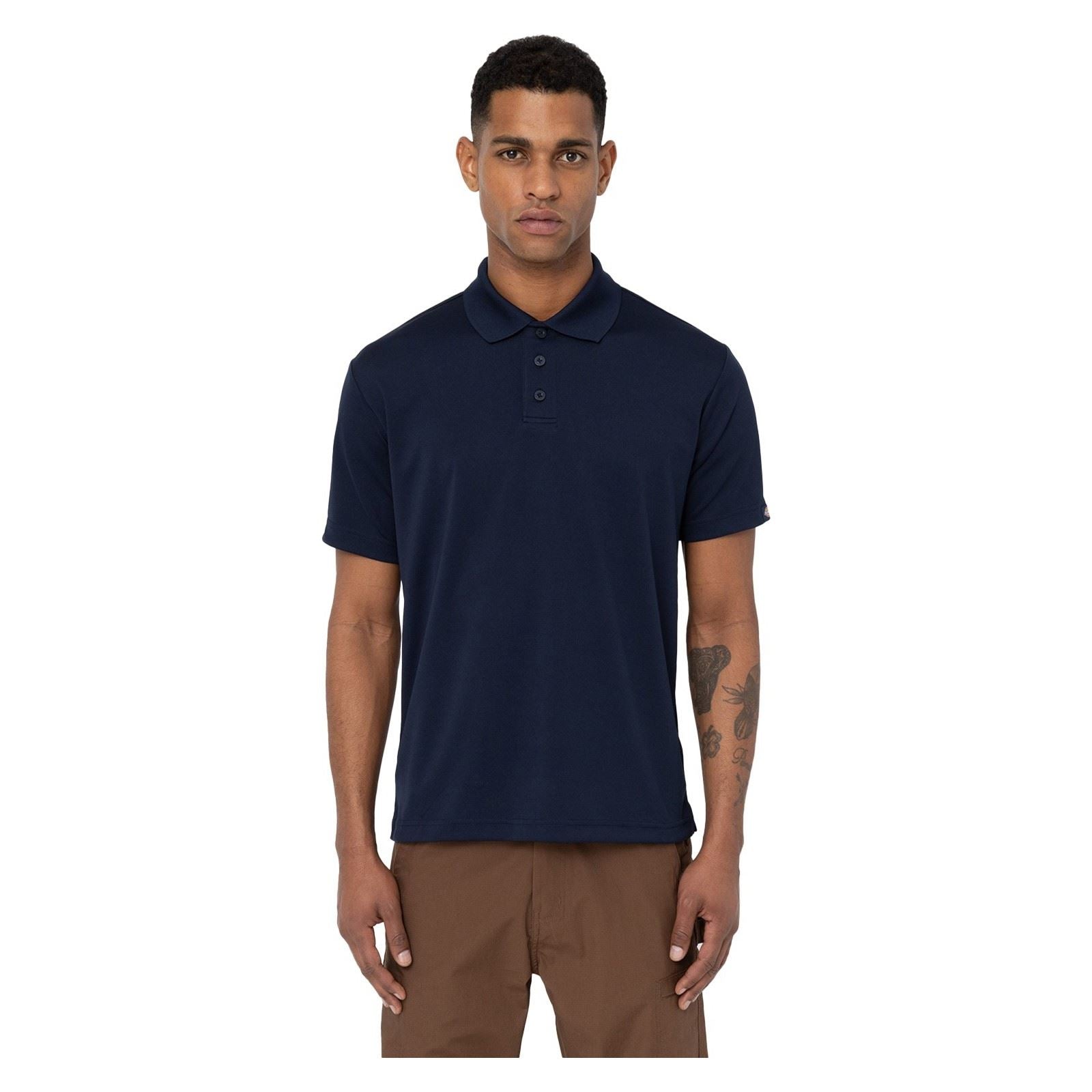 Dickies Everyday Polyester Herren Blaues Polohemd