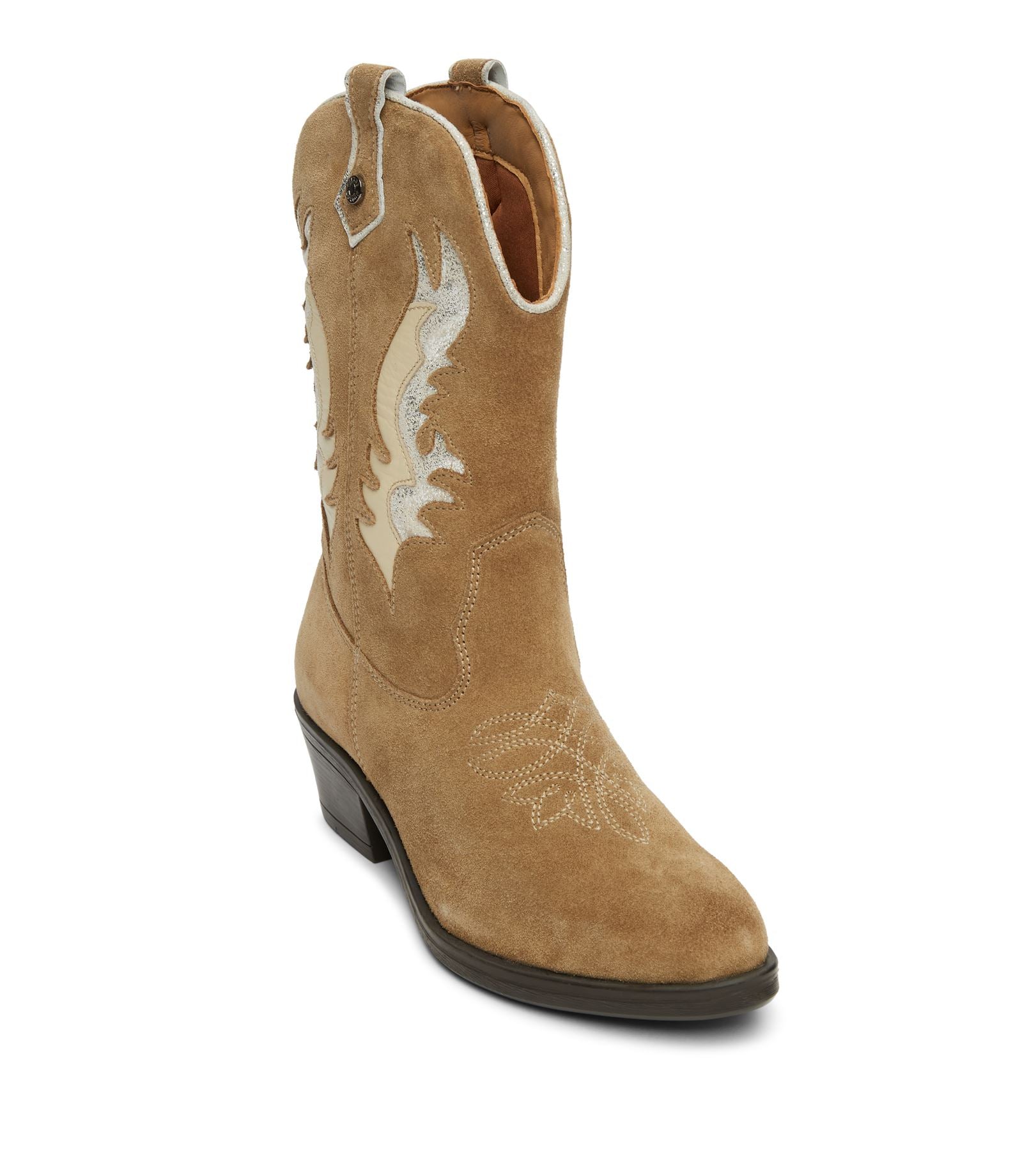 Osprey London The Louisville Wildleder Damen Stiefel In Beige