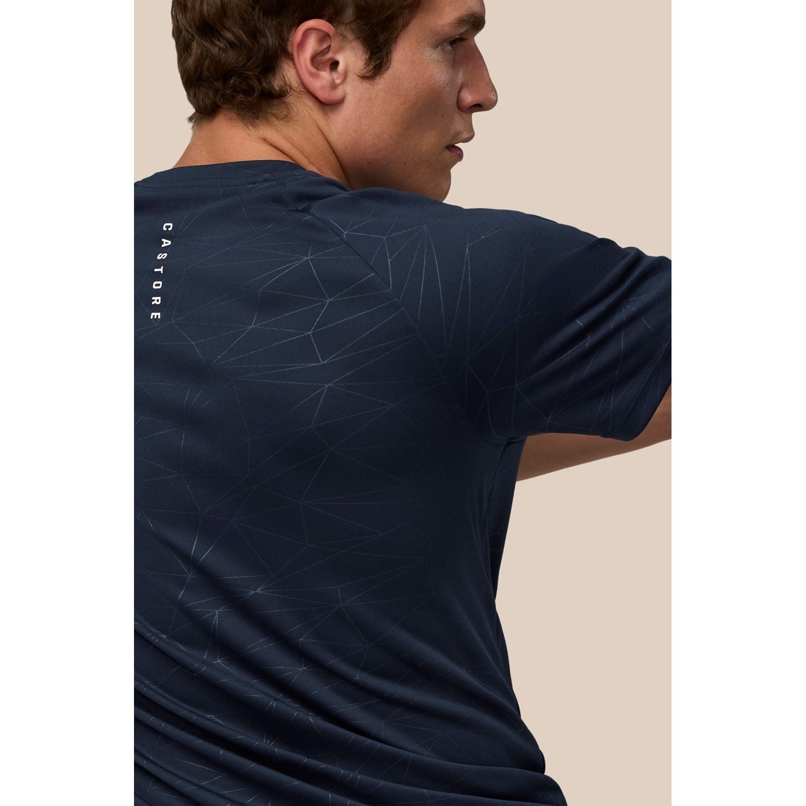 Castore Adapt Training T-Shirt Polyester Herren Blaue Sport-T-Shirts