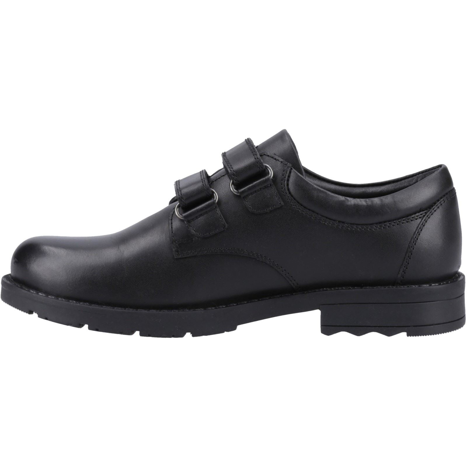 Hush Puppies Barry Junior Lederschuhe Für Jungen In Schwarz