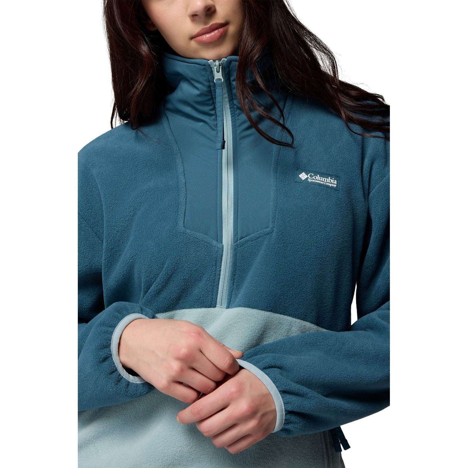 Columbia Sequoia Grove 1/2 Zip Damen Blaue Fleecejacken