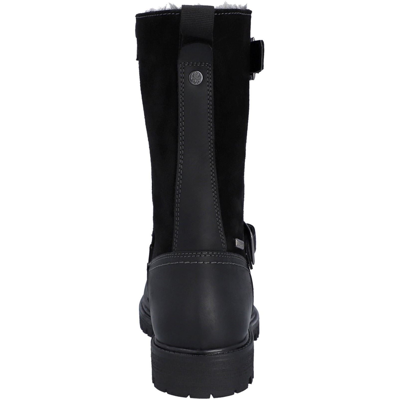 Hunter Ness Damenlederstiefel In Schwarz